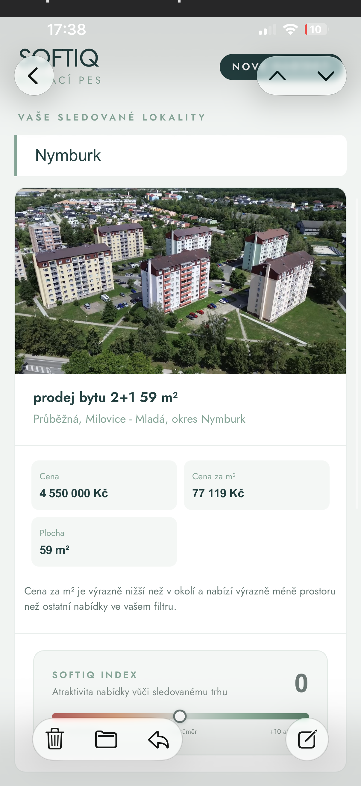 Ukázka aplikace SOFTIQ